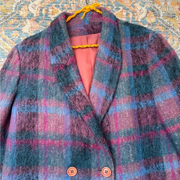 Vintage Plaid Wool Blazer - Picture 7 of 7